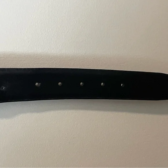 Men’s Genuine Leather Dark Blue Belt Size 52 Iguana - Picture 8 of 12